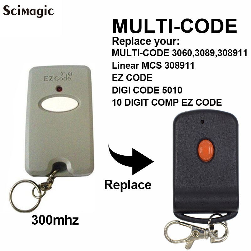 Multicode 3060 3089 308911 1089 4120 Lineaire MCS 308911 MCS 412001 MCS 414001 MCS 308301 300 MHz garageafstandsbediening deuropener
