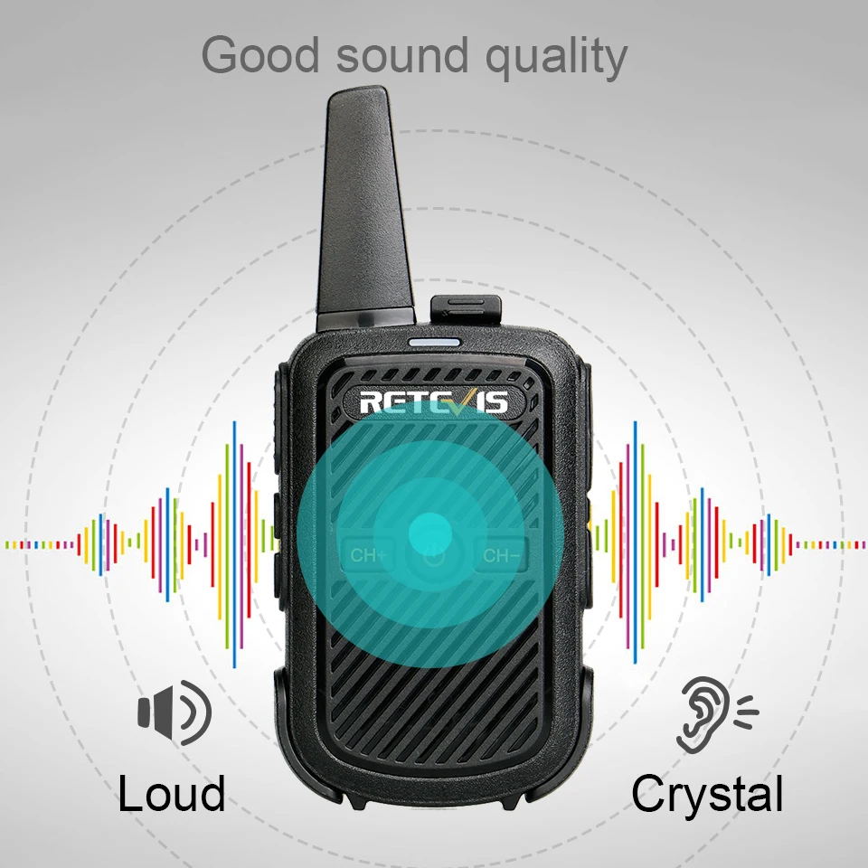Mini-Walkie-Talkie Retevis RT15 Tragbares Funkgerät Tragbarer Funkkommunikator Walkie-Talkies 1 oder 2 Stück für die Hoteljagd