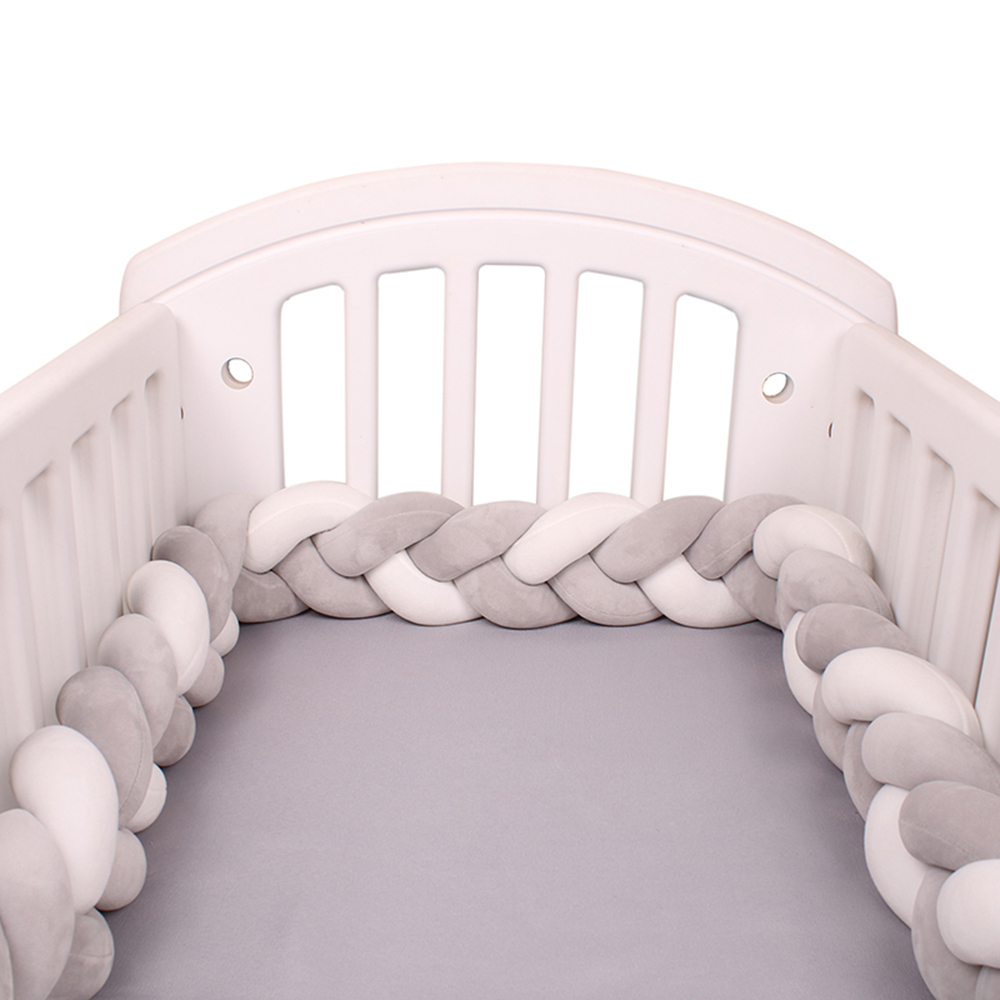 Paraurti per lettino Cuscino per culla per neonato Cuscino per nodo intrecciato Paraurti per culla Protezione per paraurti Decorazioni per la camera Tresse Tour De Lit Bebe 3M