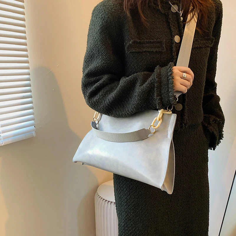 2024 ออกแบบใหม่กระเป๋าถือผู้หญิงไหล่กระเป๋าหนังสังเคราะห์นุ่มCrossbodyขนาดใหญ่ความจุแฟชั่นหญิงUnderarmกระเป๋า