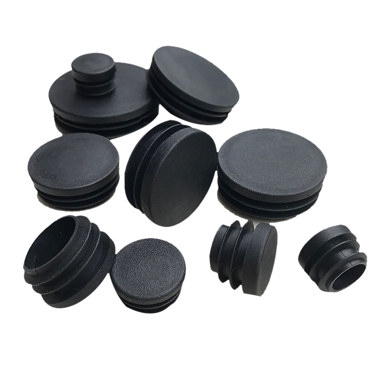 4-50pcs Thicken Round Plastic Blanking End Cap 16 19 22 25mm Chair Table Feet Cap Tube Pipe Insert Plug Decorative Dust Cover