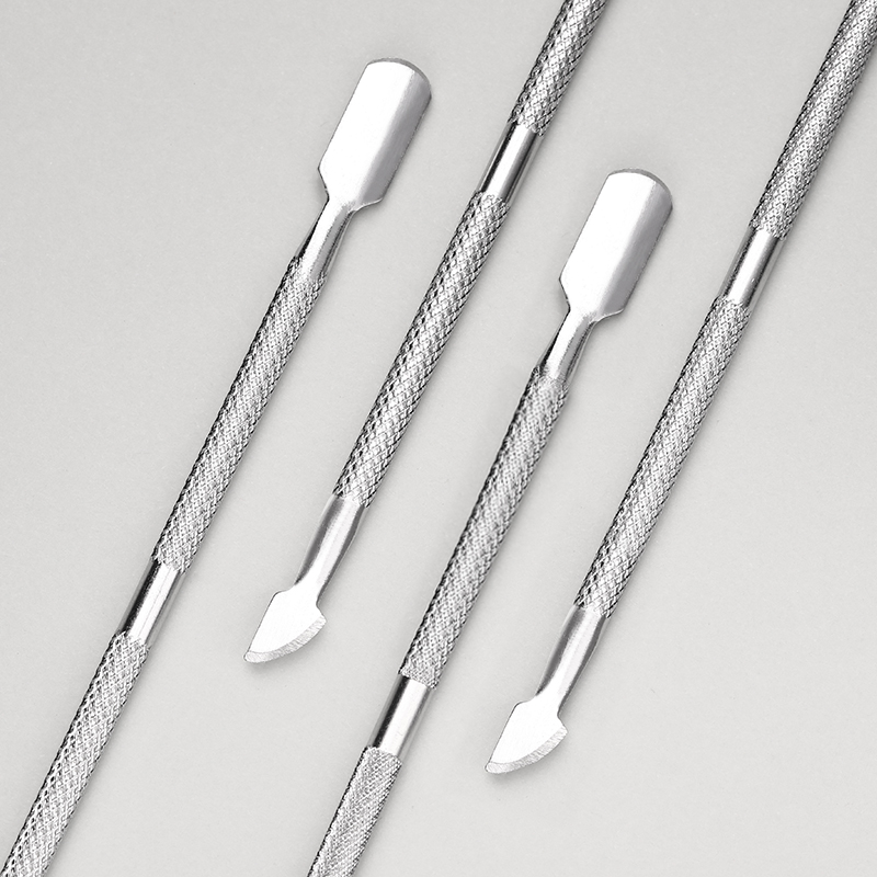 1 Cái Đôi-Kết Thúc Cắt Da Inox Dụng Cụ Đẩy Chết Đẩy Tẩy Cho Làm Móng Tay Chân Móng Tay Nghệ Thuật Bụi Chăm Sóc dụng Cụ