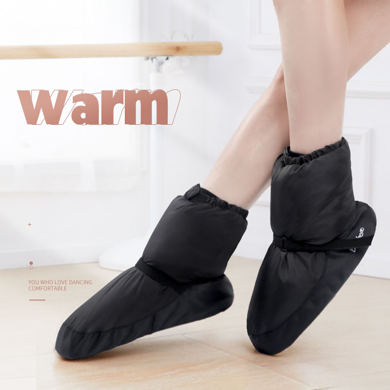 Sapatilhas de balé botas de dança botas de balé quentes sapato de dança botas de inverno aquecer sapatos de treinamento
