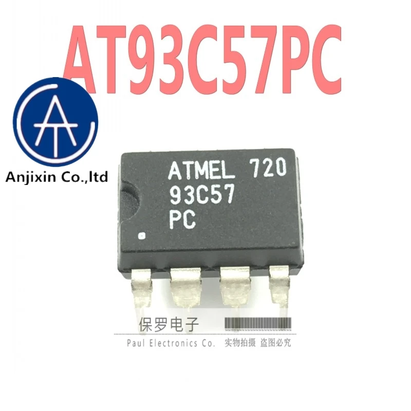 10pcs 100% orginal new real stock  Memory AT93C57PC 93C57PC 93C57 DIP-8