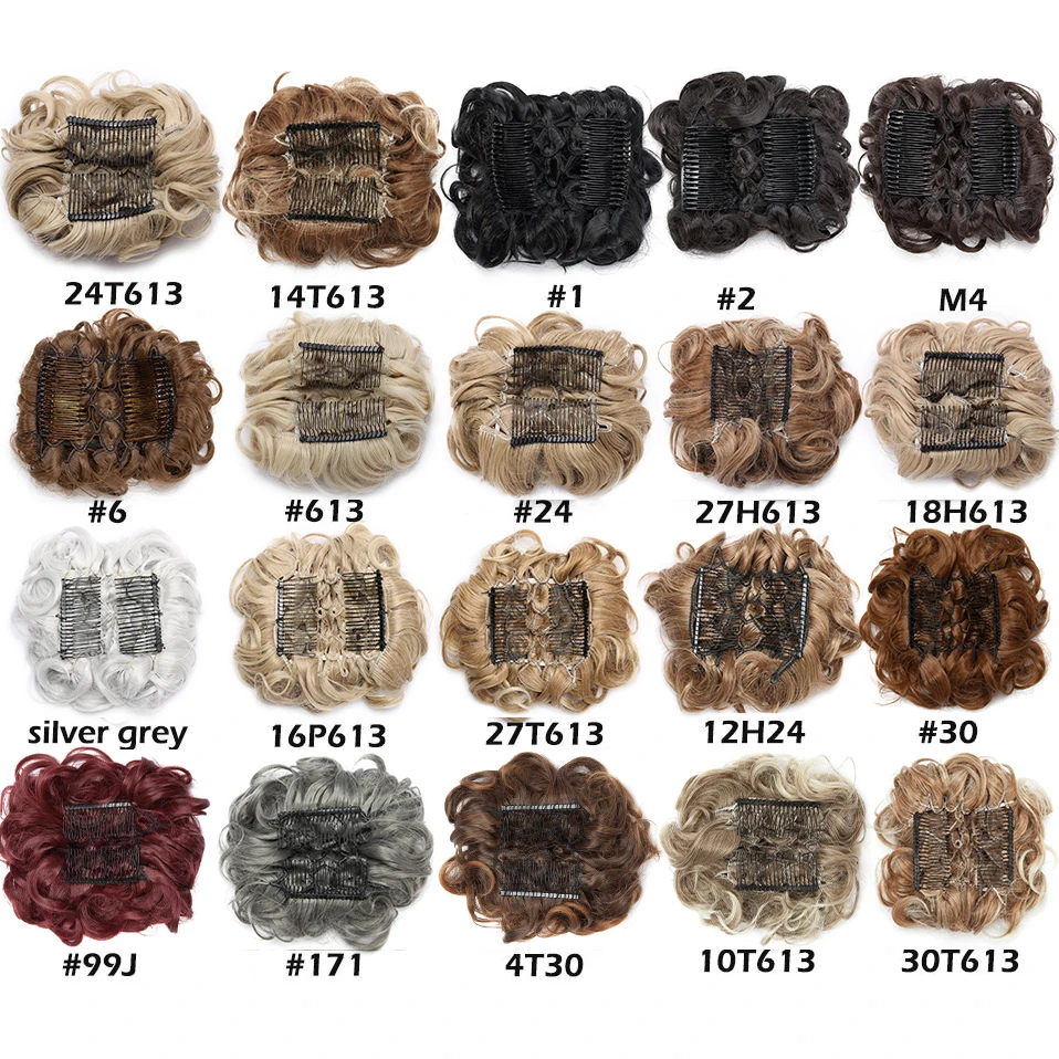 S-Noilite Tổng Hợp Lược Lớn Kẹp Trong Xoăn Tóc Chignon Tóc Miếng Nữ Updo Bao Kẹp Tóc Cài Tóc Đẹp bun