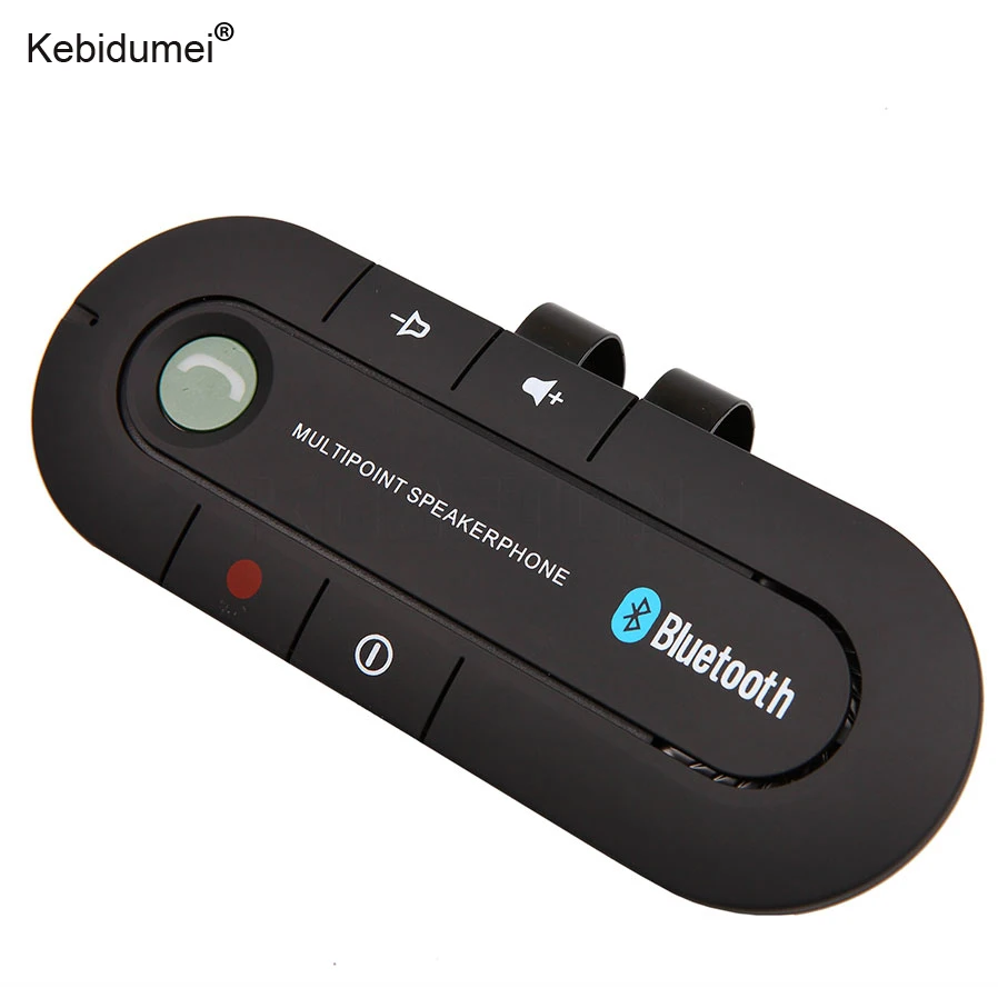 ホット販売ワイヤレスハンズフリー車の Bluetooth キット 4.1 サンバイザー Bluetooth スピーカースピーカーフォン MP3 音楽プレーヤー車の充電器