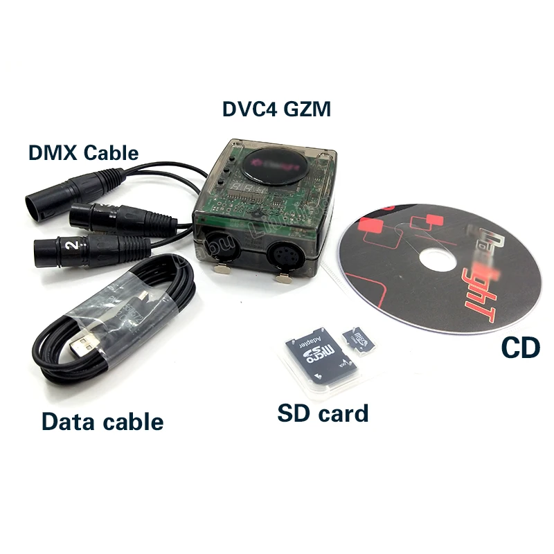 Daslight luces DMX 2020 DVC4 GZM controlador DMX interfaz de iluminación USB para luz de discoteca controlador de dj interfaz dmx de luz