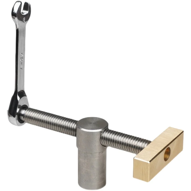 Clip de escritorio para carpintería, abrazadera de Clip fija rápida, tornillo de banco de fijación de latón para bancos de carpintería con orificio de 19mm/20MM, herramienta de carpintero
