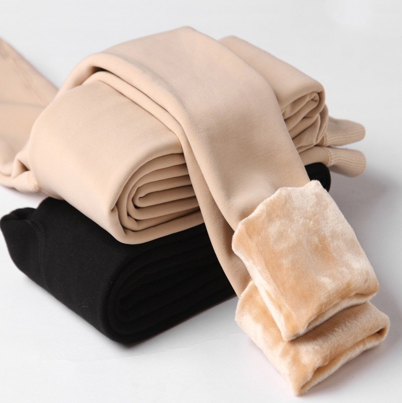 YRRETY サーマルレギンス冬の女性のベルベットフリースパンツハイトウエスト固体保温タイツストレッチ黒フィットネスガールボトム