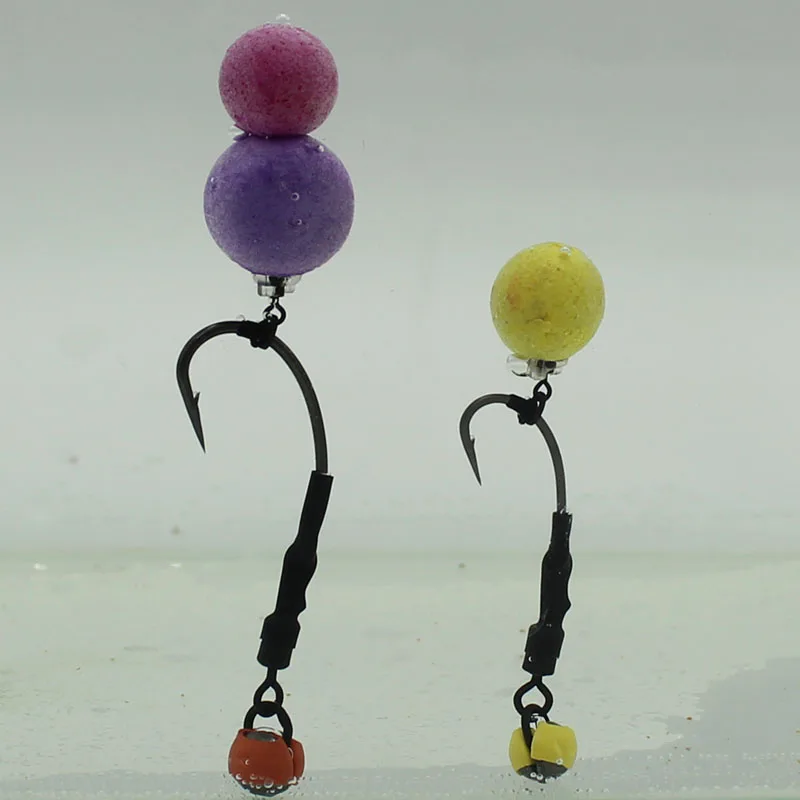 20Pcs Memancing Ikan Mas Micro Hook Cincin Putar Sekrup Aksesoris untuk Memancing Ikan Mas Rolling Putar dengan Cincin untuk D-rig Chod Rig Tackle