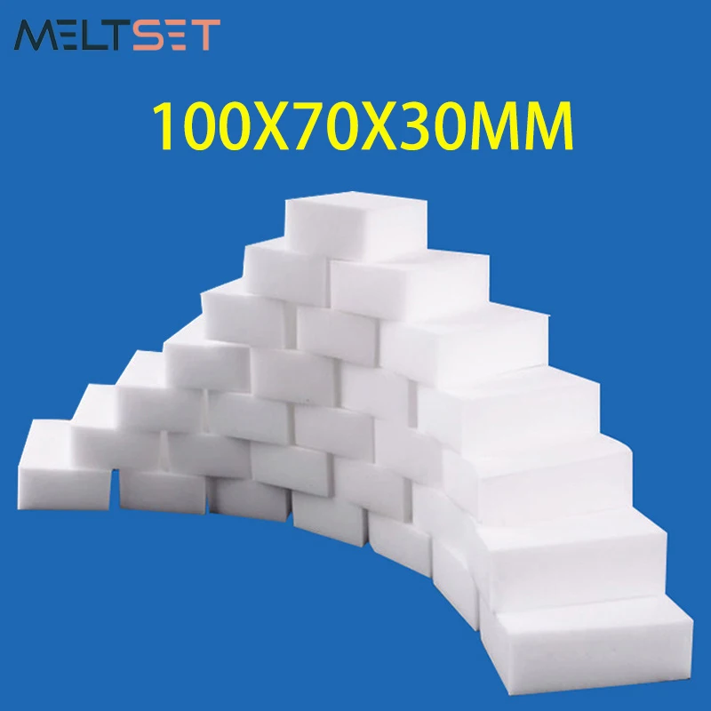 Esponja mágica de 100x70x30mm, esponja de melamina blanca, esponja de limpieza para cocina, oficina, baño, herramientas de limpieza