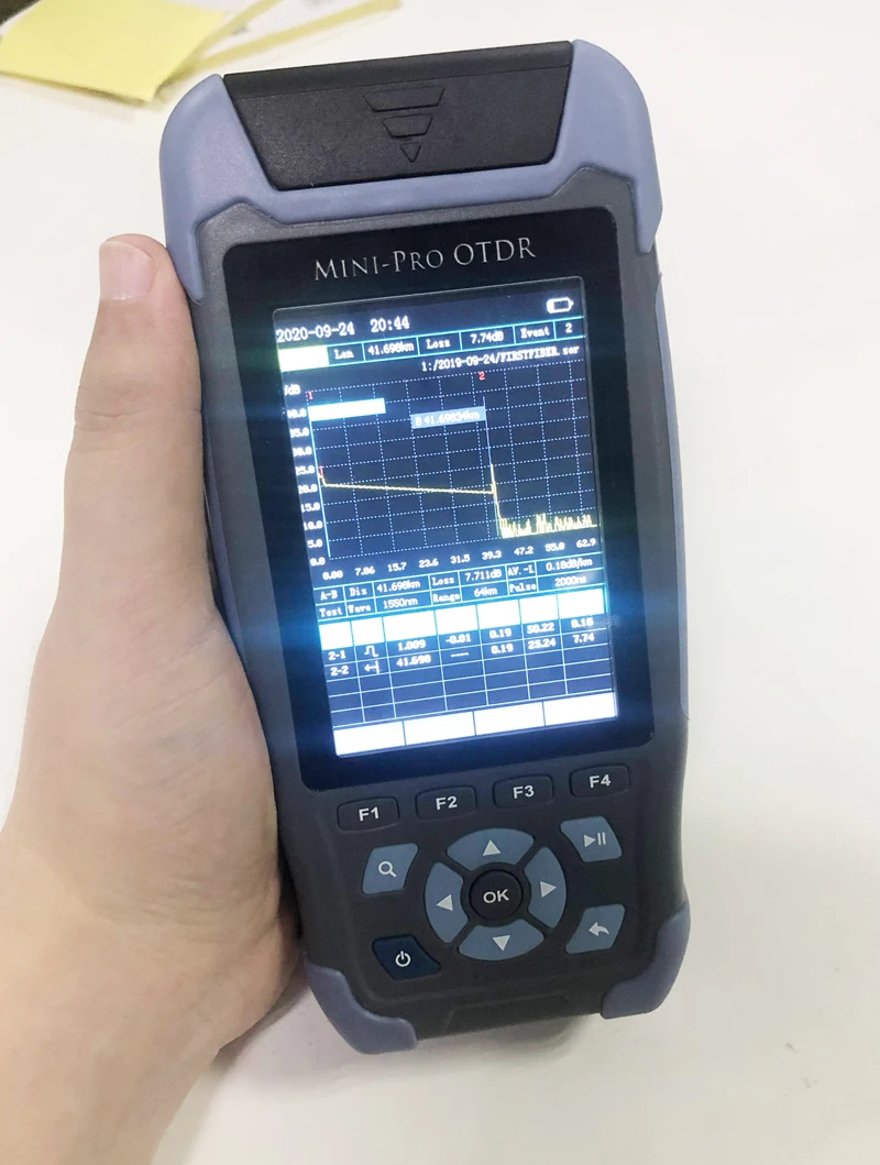 Рефлектометр 980REV Mini Pro OTDR, 9 функций в 1, устройство OPM OLS VFL, карта событий, RJ45, Ethernet-кабель, трекер расстояния последовательности