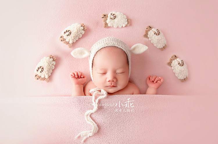Neugeborenen Baby Fotografie Requisiten Kreative Handarbeit Wolle Mini Schafe für Studio Schießen Zubehör Fotografia
