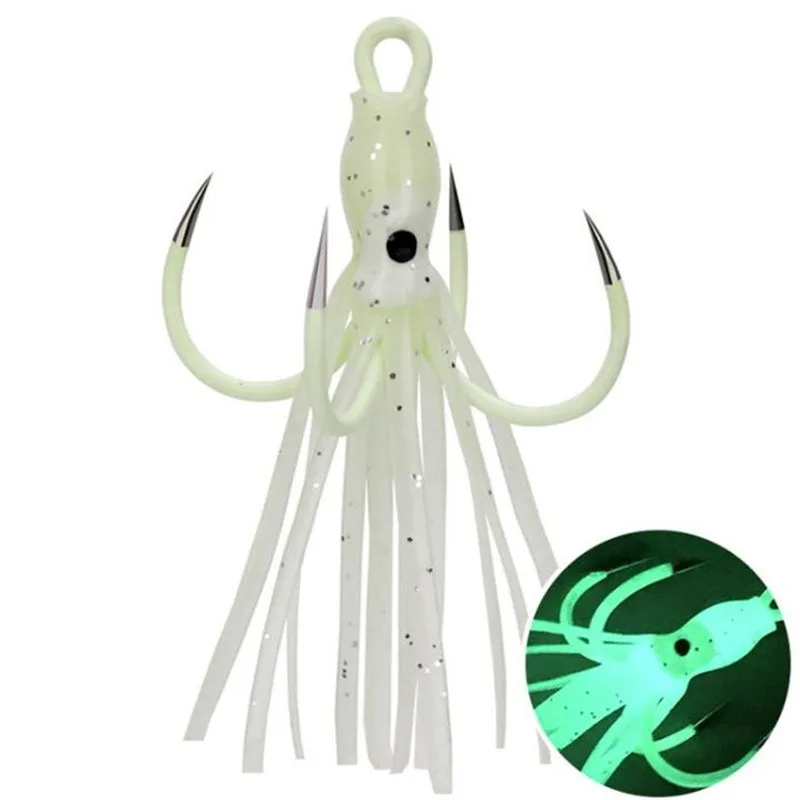1 Uds. Wobbler de pesca luminoso suave Jig cebo de calamar anzuelo de pescado con púas 6-6,2 cm pececillo Artificial Crankbait accesorios de señuelo de pesca