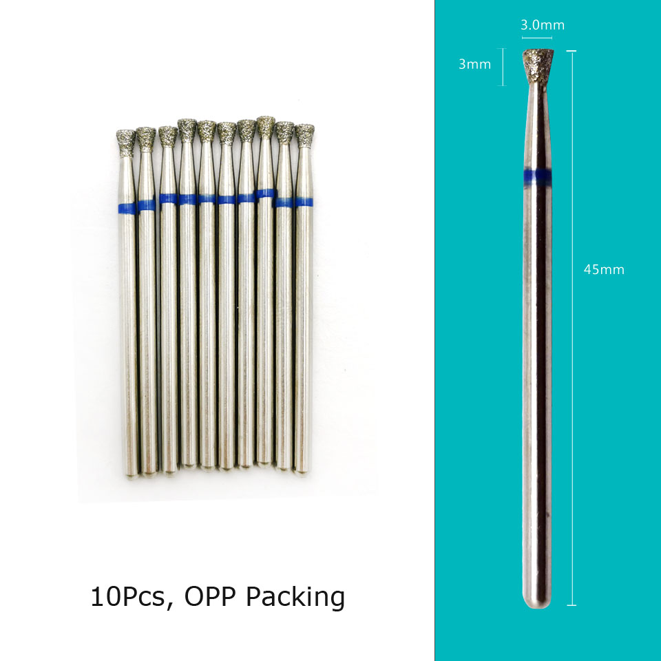 HYTOOS 10 Cái/bộ Móng Khoan Kim Cương Cắt Cho Móng Tay Cắt Burr Xay Cắt Cho Móng Chân Móng Tay Phụ Kiện Dụng Cụ