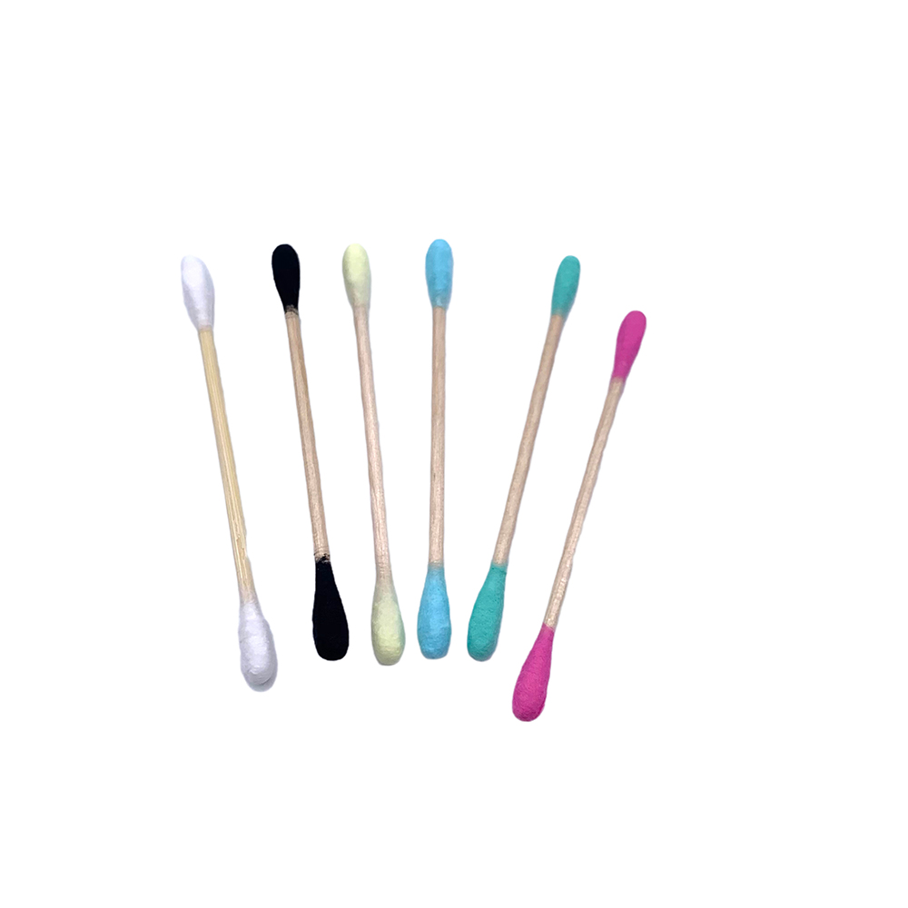 600/1000 шт., разноцветные бамбуковые ватные палочки для взрослых