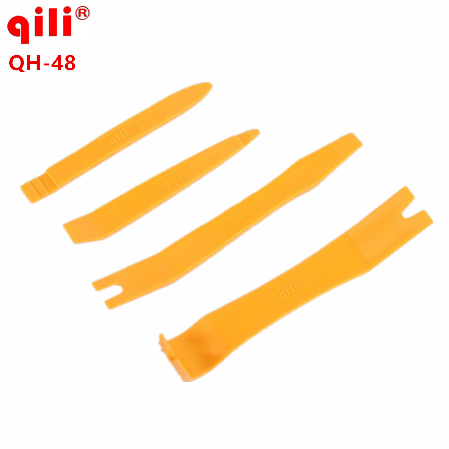 ZTQ-Qili QH-48 Комплект для снятия автомобильных панелей Автомобильный аудио инструмент для снятия приборной панели Пластиковый инструмент для крепления отделки и инструмент для снятия мотылок 4 шт. в упаковке