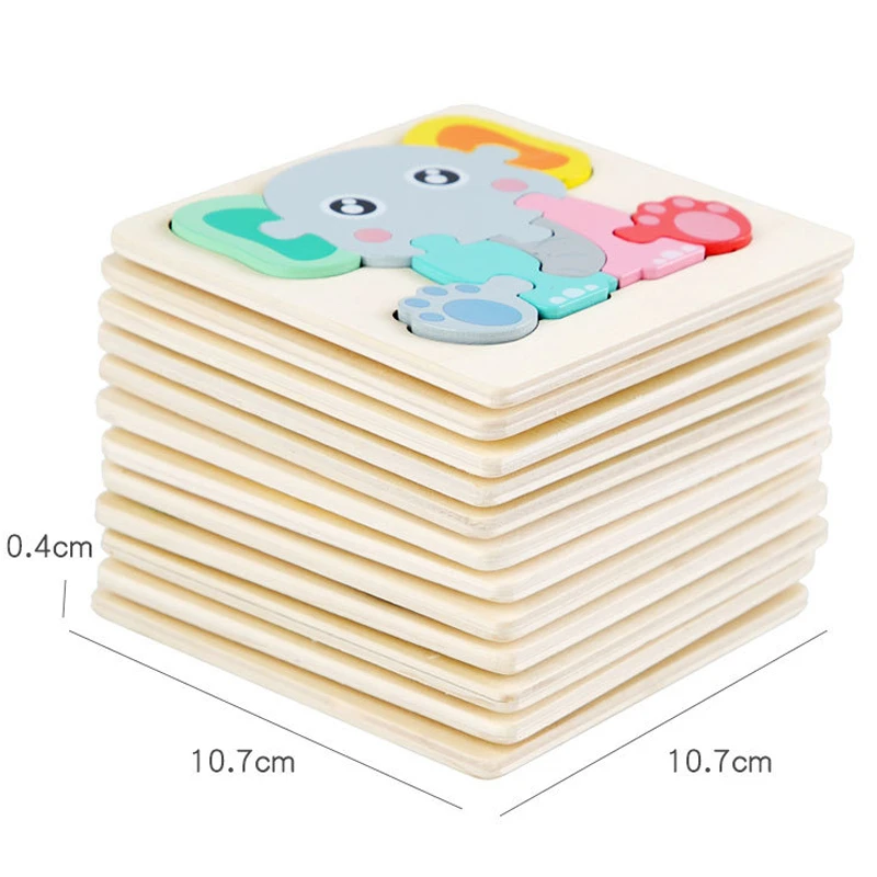 Trẻ Em Đồ Chơi Gỗ 3D Xếp Hình Gỗ Hình Thú Hoạt Hình Nhận Thức Ghép Đầu Học Tập Đồ Chơi Giáo Dục Cho Trẻ Em Quà Tặng