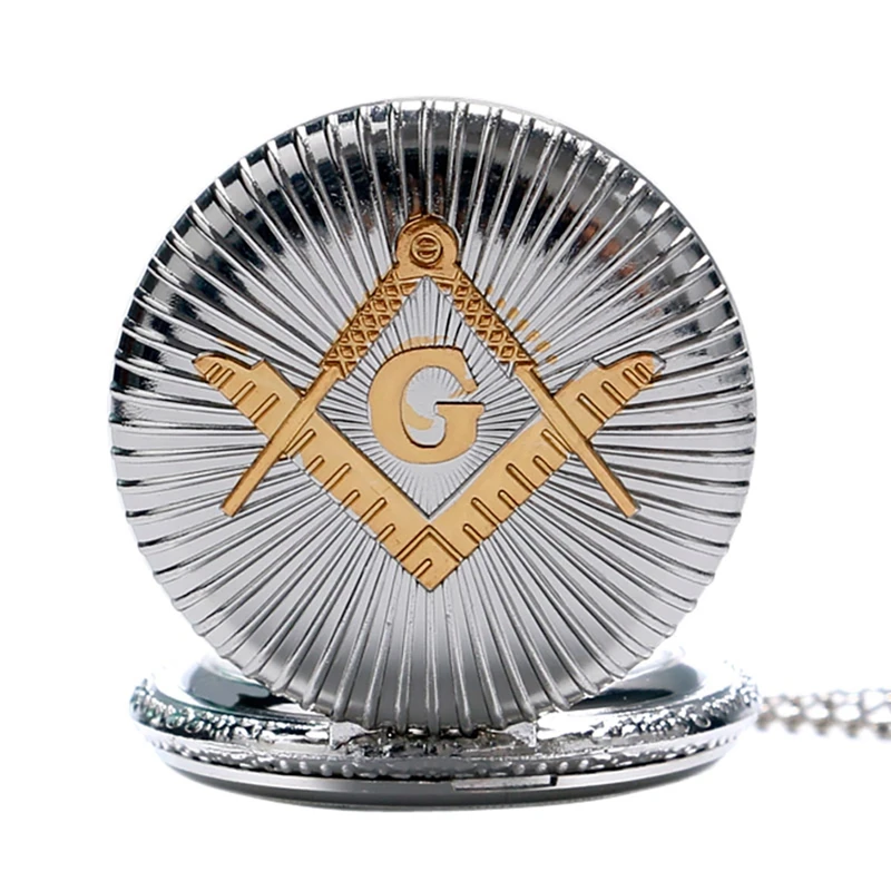 Đồng Hội Tam Điểm Freemasonry Chrome Vuông Và La Bàn Mason Retro Vòng Cổ Mặt Dây Chuyền Thạch Anh Đồng Hồ Bỏ Túi Quà Tặng Tốt Nhất Cho Freemason