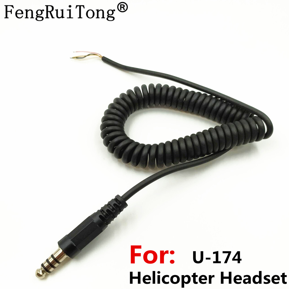 Đài Phát Thanh Trực Thăng Tai Nghe Thay Thế Cáp U-174/U Quân Sự Kết Nối
