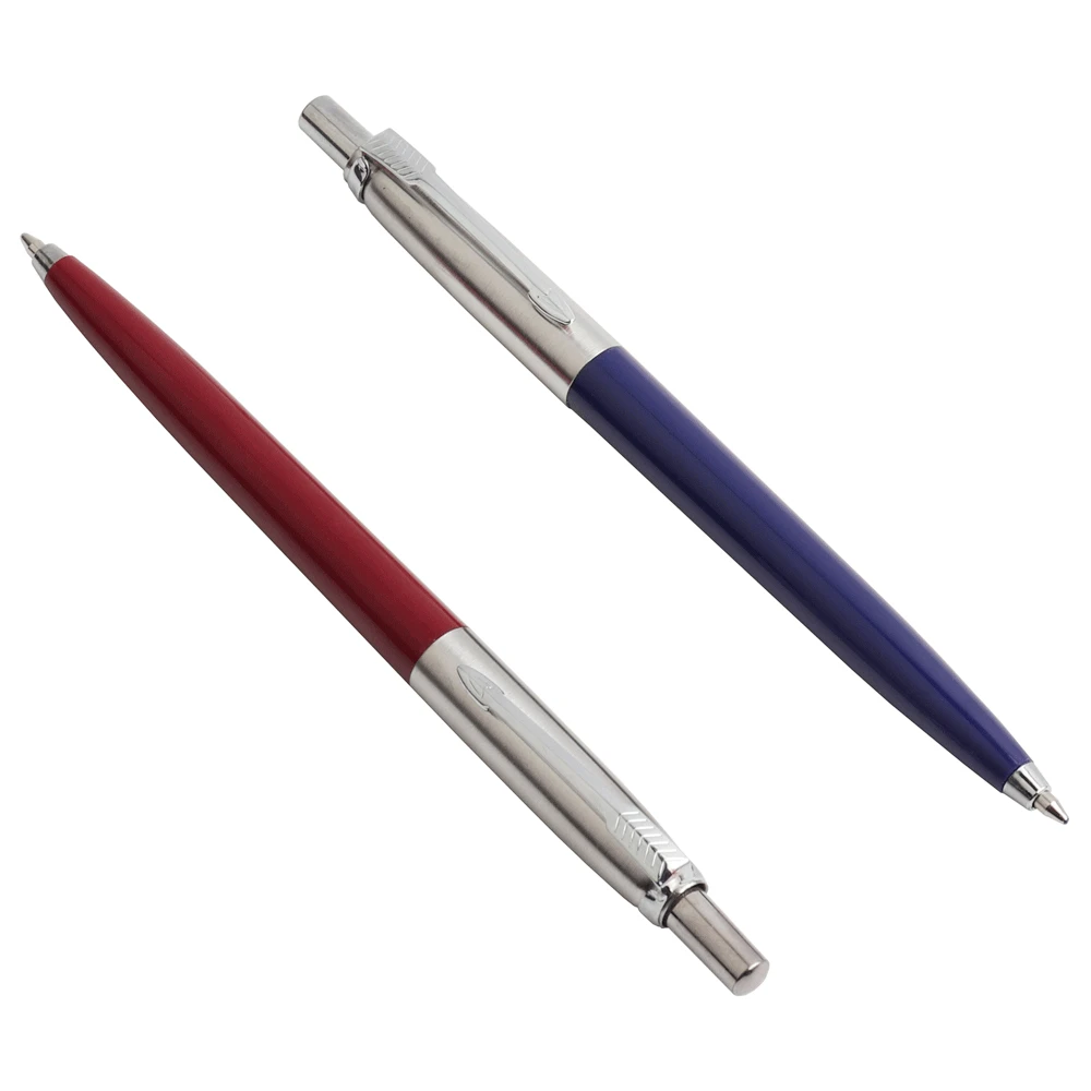 5 Cái/lốc GENKKY Bút Bi Hàng Mới Về Thương Mại Kim Loại Bút Bi Tặng Bút Core Solventborne Tự Động Bút Bi