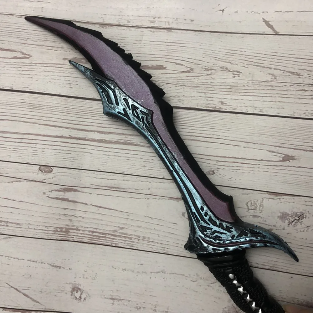 Vyse Scythe 50 ซม.Wow Anti Wizard Elf 1: 1 อาวุธคอสเพลย์เกมบทบาทเล่น PU รูปปืน Prop ฮาโลวีนของขวัญ