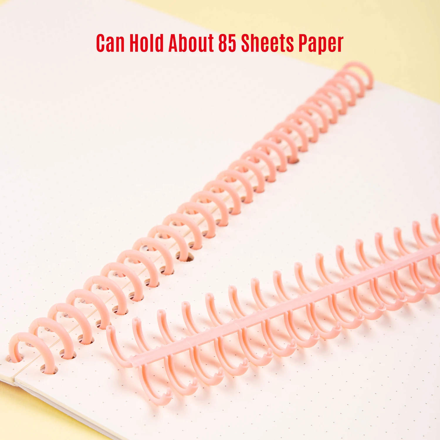 KW-trio 10pcs Plastic 30-Hole Loose Leaf Binders Ring Binding Spines Combs 85 Sheets Capacity for DIY Paper Notebook Album
