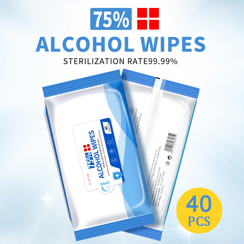 40 листов/упаковка, одноразовые салфетки для дезинфекции