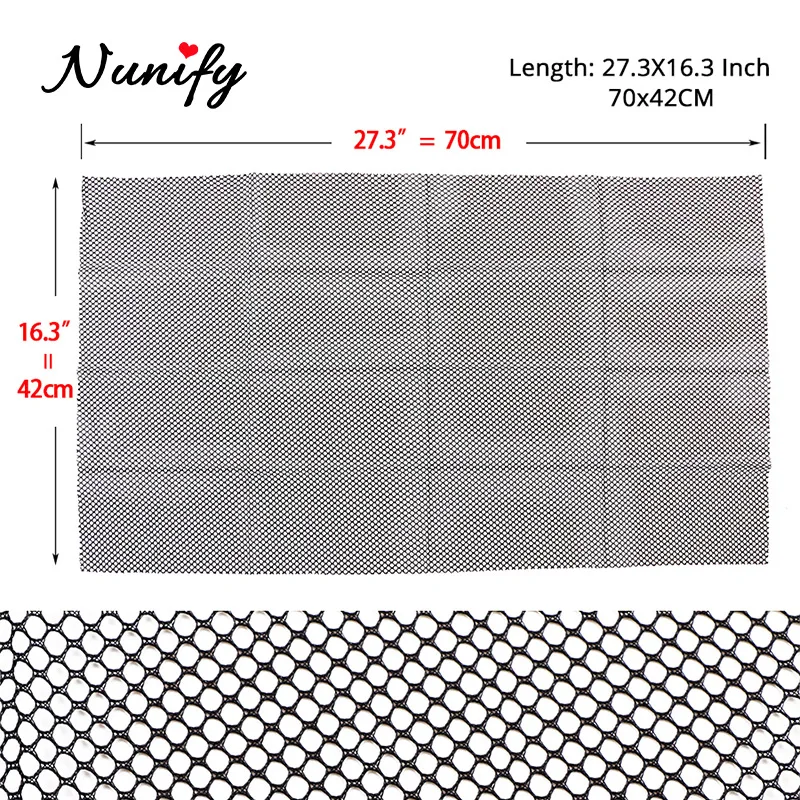Nunify-gorro tejido negro elástico, redecilla para el pelo, peluca, redecilla, red de encaje suizo, cierre Frontal para sótano, base tejida