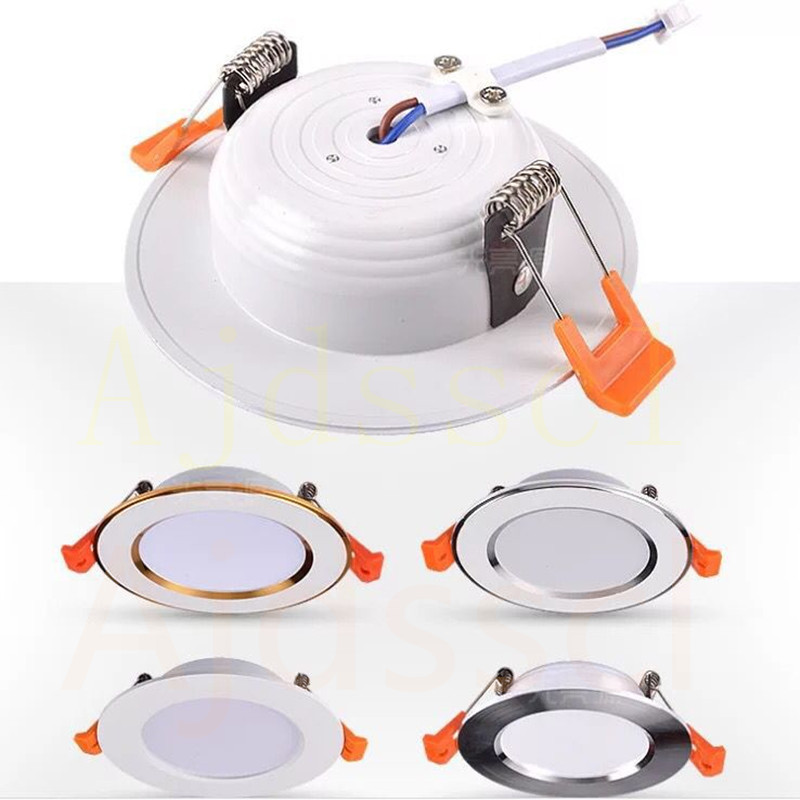 Đèn LED Âm Trần Downlight 220V 3 Màu Mờ Đèn LED Âm Trần Downlight Âm Trần 5W 7W 9W 12W 15W Đèn Trong Đèn LED Downlight Âm Trần Tròn Ánh Sáng Đèn