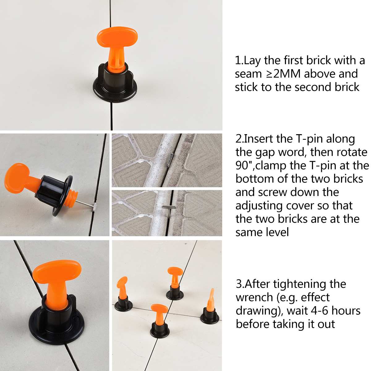 Клинья для выравнивания плитки, 246 шт.
