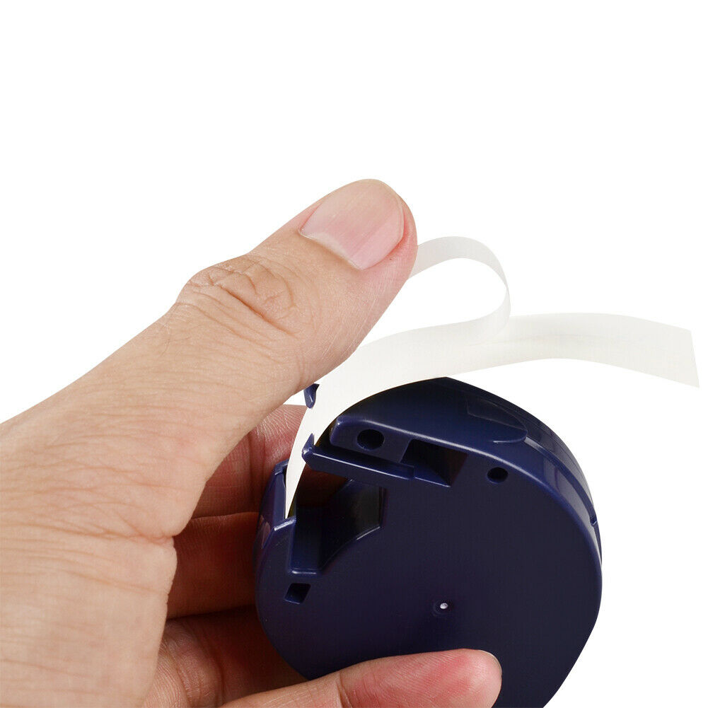 10 互換dymo letratag 91201 ブラックホワイト (12 ミリメートルx 4m) プラスチックラベルテープ 91201 91221 59422 S0721660