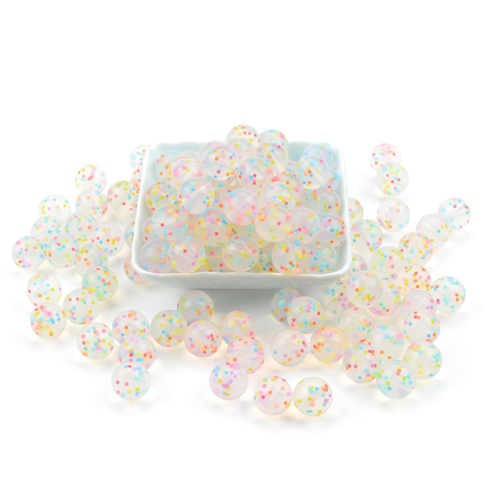 LOFCA 12Mm 50 Cái/lốc Silicone Hạt Mọc Răng Vòng Cổ Bé Miếng Dán Đồ Chơi Silicone Không Chứa BPA Mọc Răng Hạt Vòng Tay Sơ Sinh Điều Dưỡng