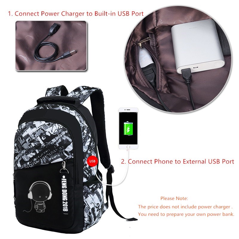 กระเป๋าโรงเรียนLuminousกันน้ำขนาดใหญ่กระเป๋าเป้สะพายหลังสำหรับวัยรุ่นBagpackเรืองแสงกระเป๋าเป้สะพายหลังเด็กนักเรียนกระเป๋าชุด