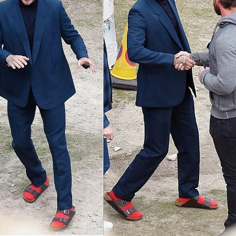 Calcetines Match-Up de color rojo bambú para hombre, calcetines de vestir de negocios antibacterianos transpirables (6 par/lote)