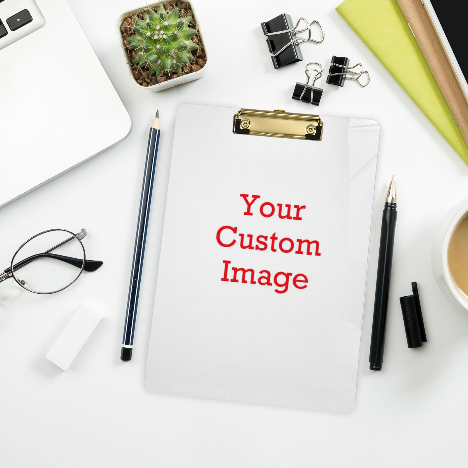 New Custom Pattern Series Writing Board Clip Kids Stationery A4 Paper Acrylic Pad Splint Transparent Clipboard School Supplies
