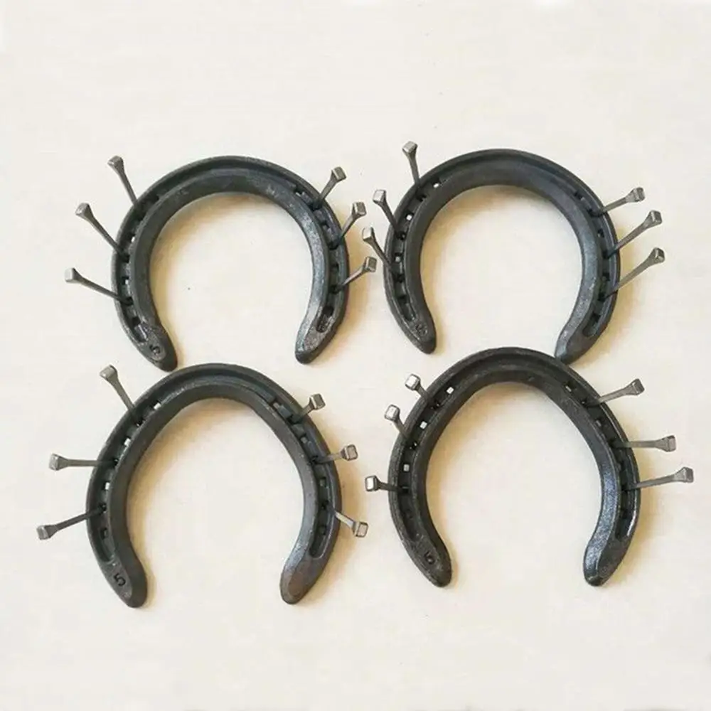 100Pcsเหล็กHorseshoeเล็บE2/E3/E4/E5/E6ขี่ม้าอุปกรณ์กีฬาม้าอุปกรณ์การฝึกอบรมเครื่องมือ