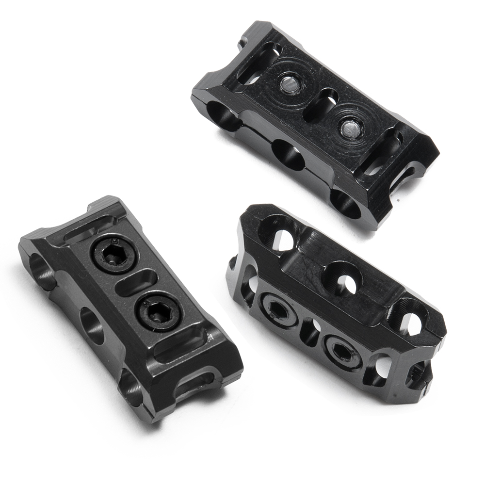 AXSPEED-gestión de cables de Motor ESC de aleación de aluminio, hebilla de abrazadera fija, herramienta de Clip de línea enredada para coche modelo de escalada RC