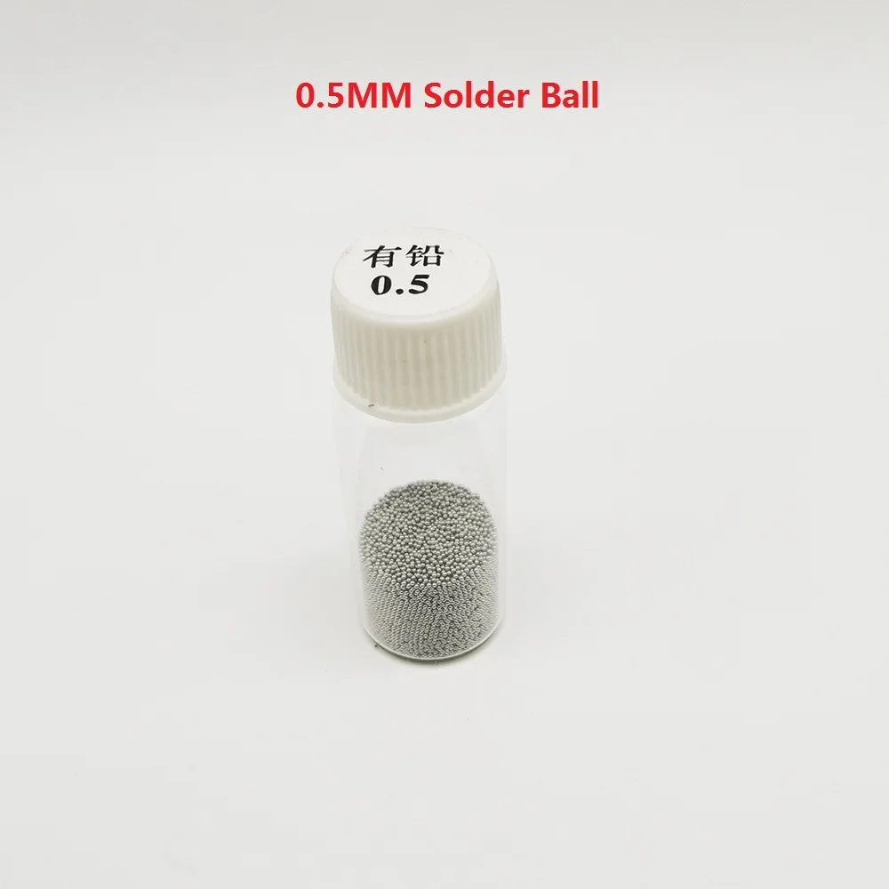25K/Chai Chì BGA Hàn Bóng Cho Vi Mạch Hàn Reballing Bóng Sn63Pb37 Tín Chất Liệu 0.2-0.76MM Làm Lại Phụ Kiện