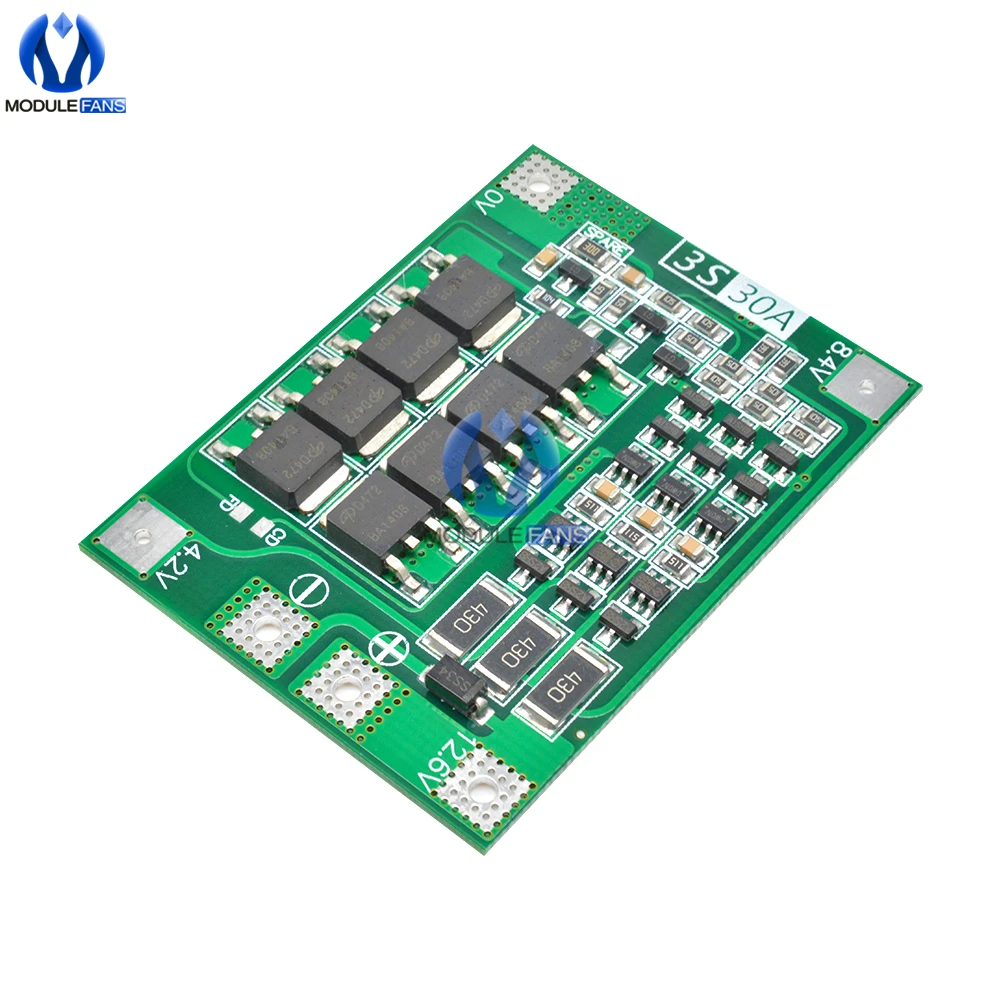 3S/4/4S Bms Cân Bằng 20A 30A 40A 60A 12V/24V Li-ion Sạc Pin Lithium ban Bảo Vệ 18650 BMS Cân Bằng Tăng Cường/Cân Bằng
