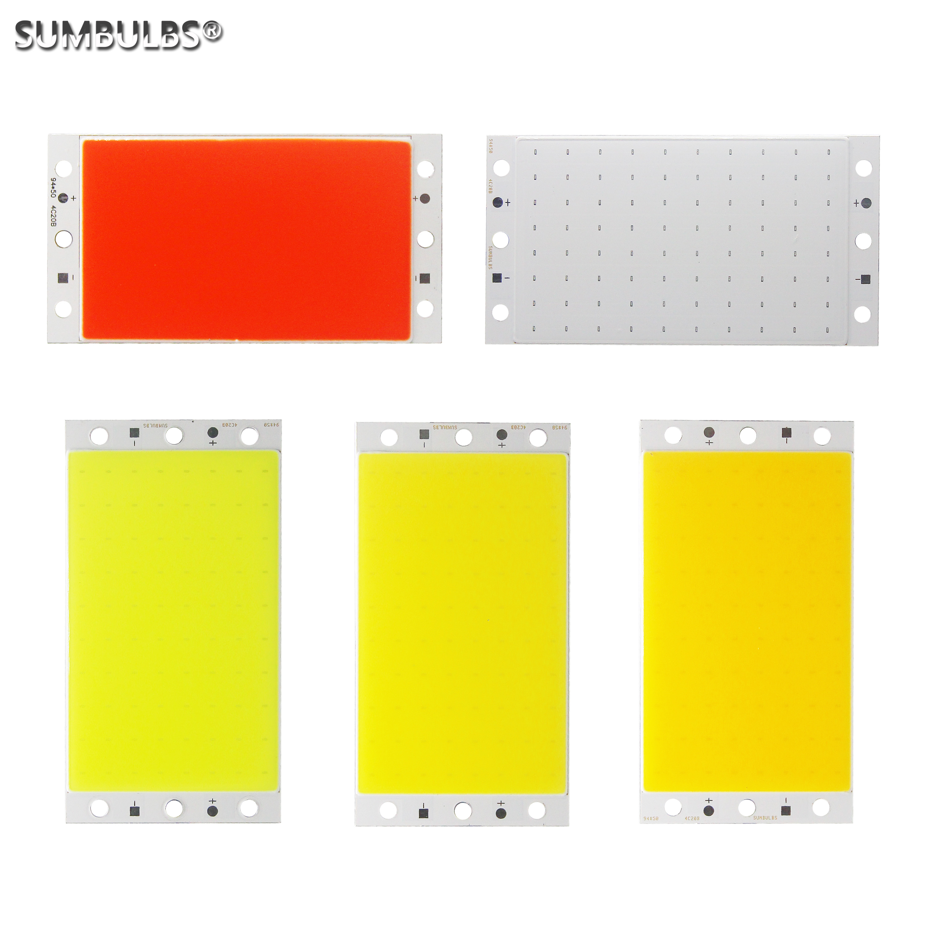 SUMBULBS DC 12V 16W 94*50mm COB LED Panel lichtquelle Chip On Board LED streifen Matrix Lampe für DIY Haus Beleuchtung Emitting Diode