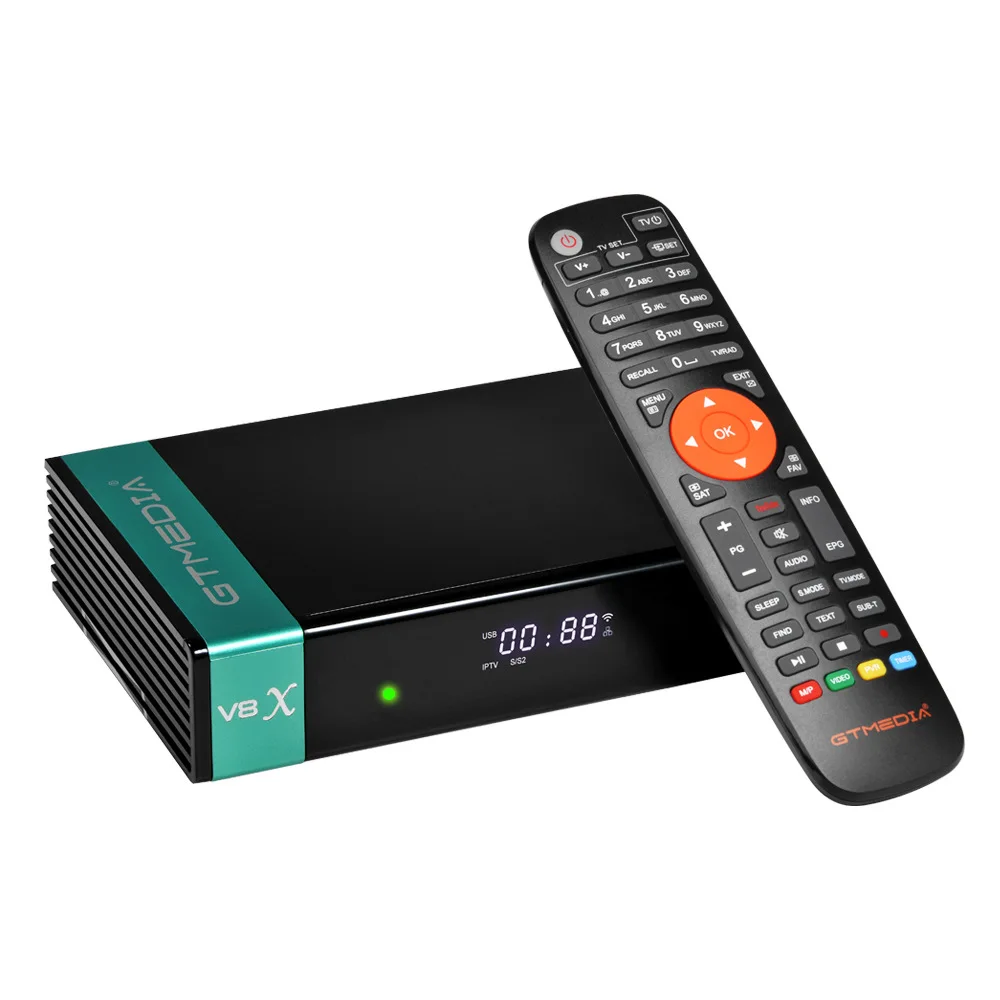 Gtmedia V8X DVB S2 Đầu Thu Vệ Tinh Builtin Wifi Hỗ Trợ H.265 DVB-S/S2/S2X, VCM ACM Nâng Cấp V8 NOVA V9 Siêu V8 PRO2