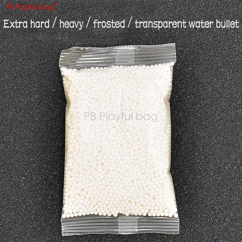 Pb saco brincalhão esporte ao ar livre p1 especial 7mm fosco transparente gel bola endurecido/cremoso branco/mais pesado cristal gel bola brinquedo