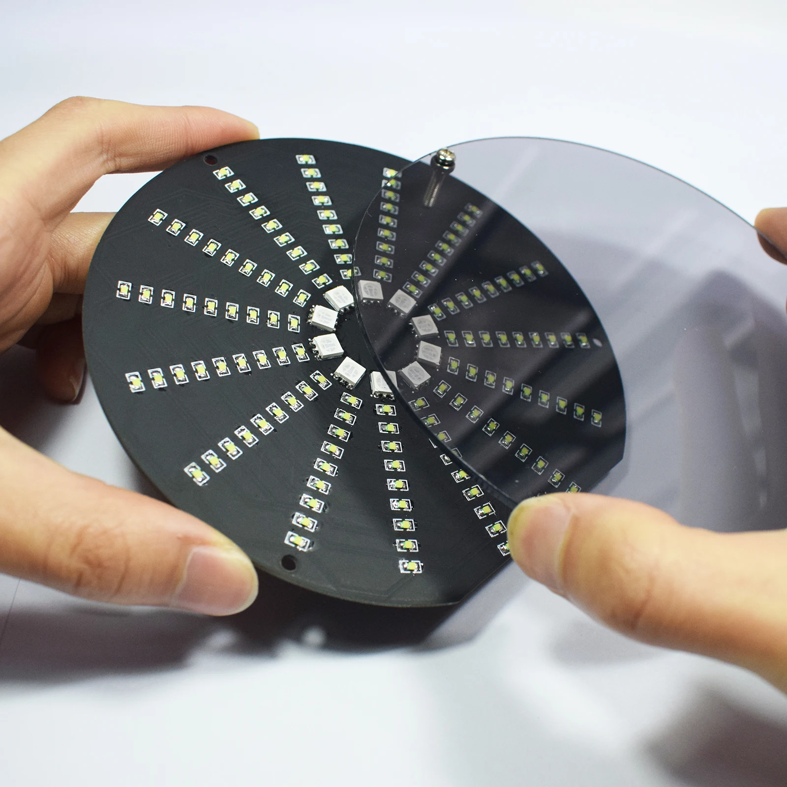 LED Circular Audio Visualizer Music Spectrum Display Electronic DIY Kit SMD Component Soldering Kit