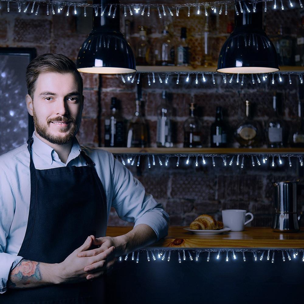 Guirnalda de luces LED impermeables para exteriores, 220V, 10M, 20M, 50M, para fiesta de Navidad, boda, cumpleaños, lámpara decorativa