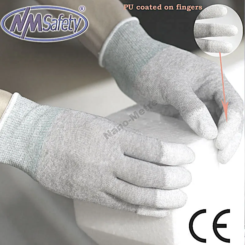 2023 Anti Static ESD Safety Work Gloves Non-slip Nylon-Carbon Working Glove