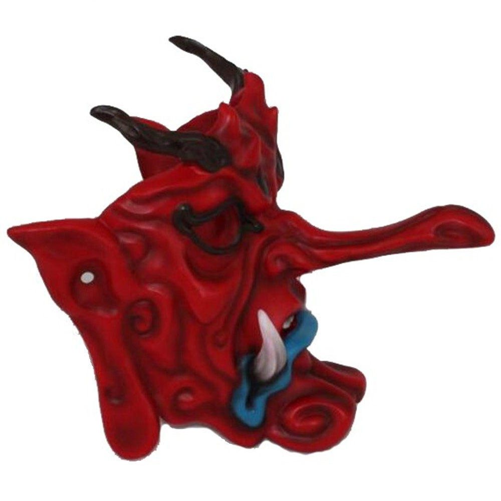 Anime Kirigakure Desain Tengu Merah Masker untuk Rumah Kantor Bar Dekorasi Masquerade Cosplay Pesta Hidup Boradcast Halloween Masker