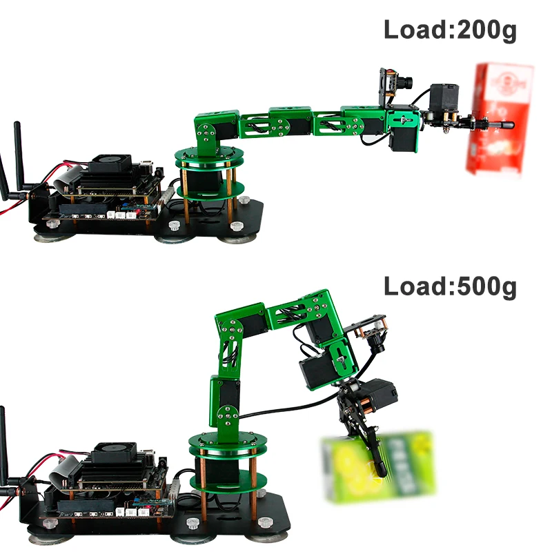 Yahboom 6DOF AI Visual แขนหุ่นยนต์ ROS ชุดหุ่นยนต์ปัญญาประดิษฐ์หุ่นยนต์ 15KG 6KG Servo สําหรับ Jetson NANO 4GB CE ROHS