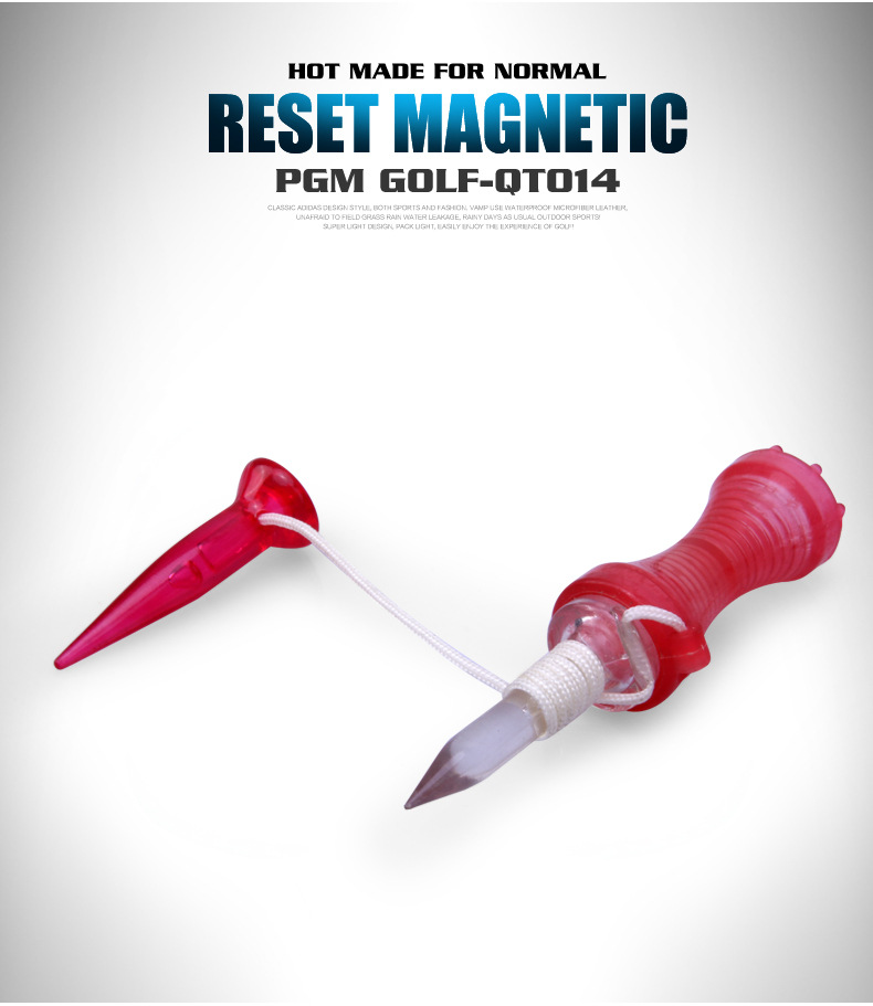 PGM アウトドア スポーツ ゴルフ マグネット ティー 磁気ティー ステップダウン ゴルフ ティー アンカー付き ゴルフ ボール ティー ホルダー QT002