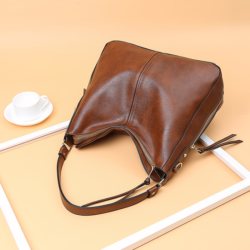 DIDABEAR Hobo Bag Leder Frauen Handtaschen Weibliche Freizeit Schulter Taschen Mode Geldbörsen Vintage Bolsas Große Kapazität Einkaufstasche